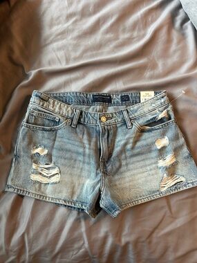 Lucky Brand Light Blue Distressed Denim Cutoff Shorts
